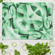 Russo ou não, branco verde estranho entrelaçado