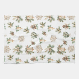 Pano De Prato Rustic Christmas Tea Towel