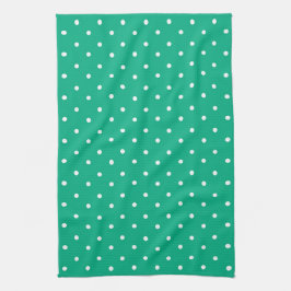 Pano De Prato Seamless solid teal polka dot pattern