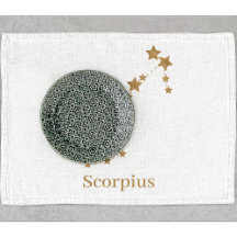 Símbolo Zodiac Moderno Escorpião Dourado | Água El