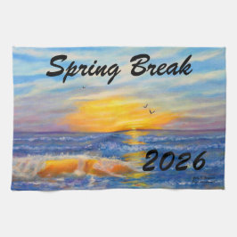 PANO DE PRATO "SPRING BREAK 2026 OCEAN WAVE"