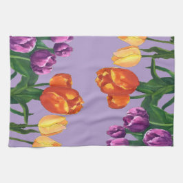 Pano De Prato Spring Tulips Kitchen Towels