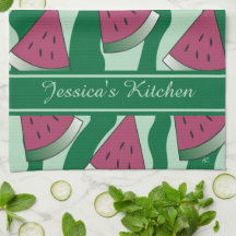 Summer Watermelon Impressão Kitchen com Nome