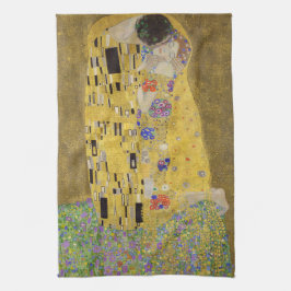 PANO DE PRATO TEA TOWEL: GUSTAV KLIMT : O BEIJO