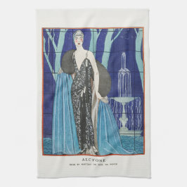 PANO DE PRATO TEA TOWEL: VINTAGE GEORGE BARBIER POSTER