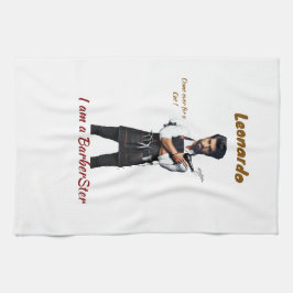 Pano De Prato Tema Barber em Torres de Cozinha