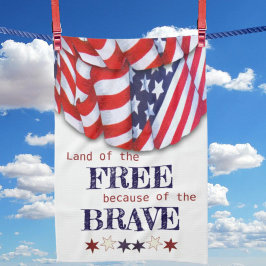 Pano De Prato Terra Patriótica do Bunting Livre