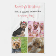 Toalhas de Cozinha com Foto e Tipografia Moderna