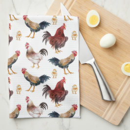 Pano De Prato Toalhas de cozinha de padrão de frango