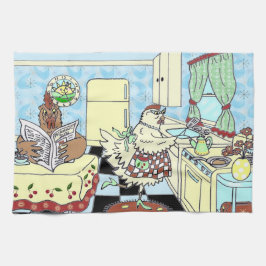 Pano De Prato Toalhas de cozinha engraçadas da galinha