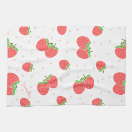 Pano De Prato Toalhas de cozinha personalizadas de morango
