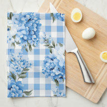TOM DE AZUL E BRANCO XADREZ PADRÃO E FLORES