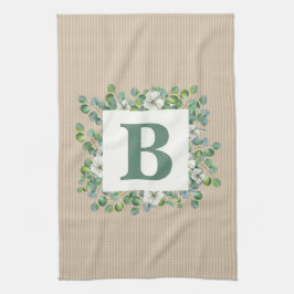 Pano De Prato Torre Eucalipto Monograma