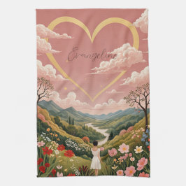 Pano De Prato Um Caríssimo Gaze da Garota Personalizado