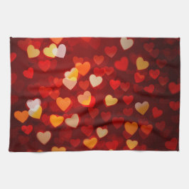 Pano De Prato Valentine Romantic Heart Pattern 