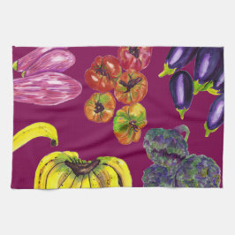 Pano De Prato Vegetable Harvest Kitchen Towels