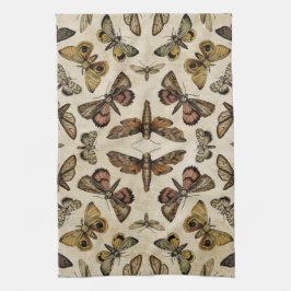 Pano De Prato Vintage Moths