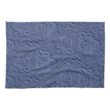 Vintage Watercolor Flowers Blue