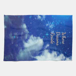 Pano De Prato Where Dreams Reside Kitchen Towel | Starry Night