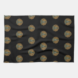 Pano De Prato Yoga Lotus Pose Zen Gráfico