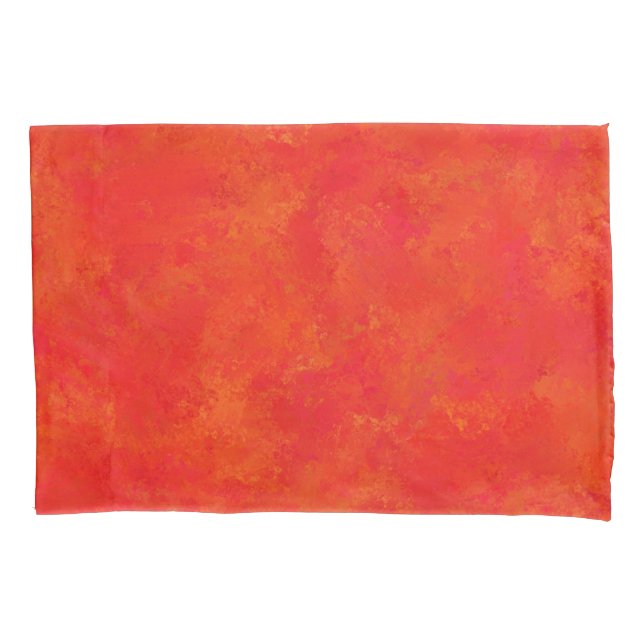 Pano de Travesseiro com Padrão Abstrato Laranja Ve (Frente-Esquerda)