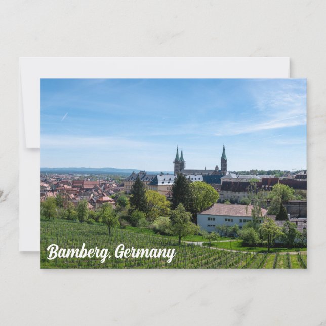 Panorama da antiga cidade histórica de Bamberg, Al (Frente)