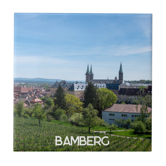 Panorama da antiga cidade histórica de Bamberg, Al (Frente)