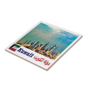 Panorama da cidade AL KUWAIT, Ásia,