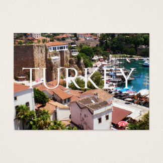 Panorama da cidade antiga Kaleici de Antalya Postc