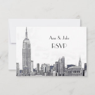 Panorama de NYC 01 Gravado Branco RSVP #2