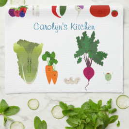 Panos De Prato Comida Feliz Personalizada