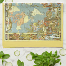 Mapa Mundial Antiquado do Império Britânico, 1886