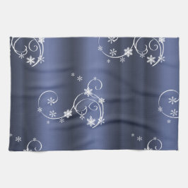 Panos De Prato Teal Metálico, Brancos, Natal