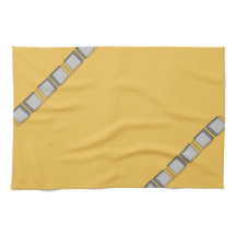 Toalhas de prato modernas cinzentas amarelas