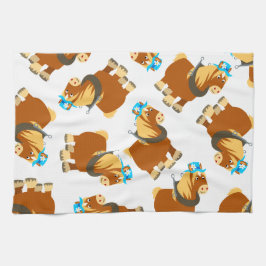 Panos De Prato Toque de Cartoon Bonito, Torre de Breton Horse