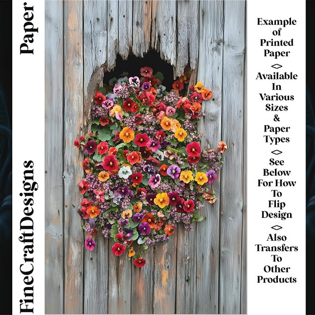 Pansias cheias e flores silvestres CL6 Papel para  (Criador carregado)