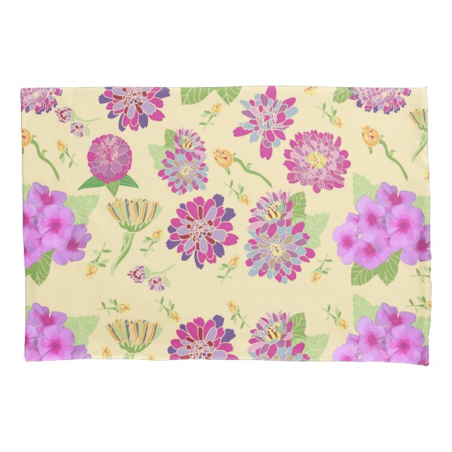 Pansies Floral Solteiro Standard Pillowcase (Frente)