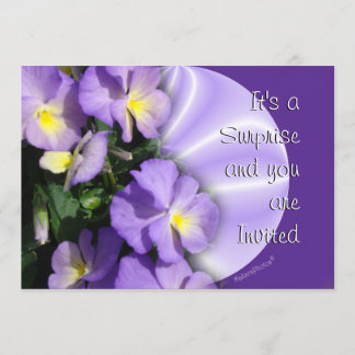 Pansy 1023 Convite - personalize qualquer ocasião