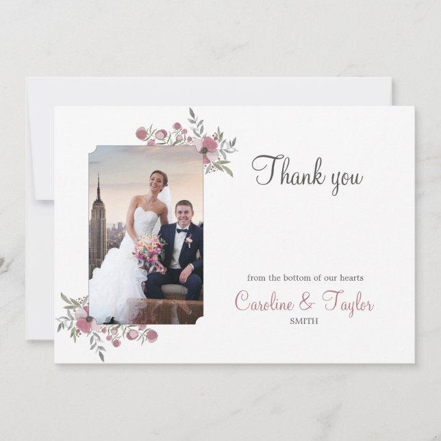 Pansy Blossoms Obrigado Cartão com fotos (Frente)