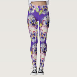 Pansy Glorioso Floral, Pansy Leggings