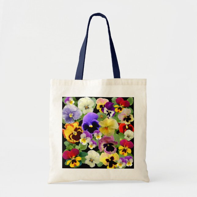 PANSY PATCHWORK ~ Bolsa de Orçamento (Frente)