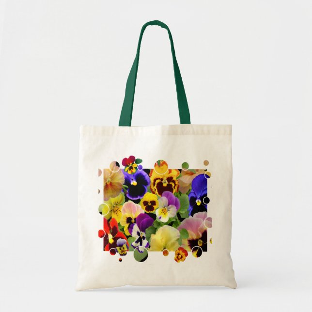 PANSY PATCHWORK ~ Bolsa de Orçamento (Frente)