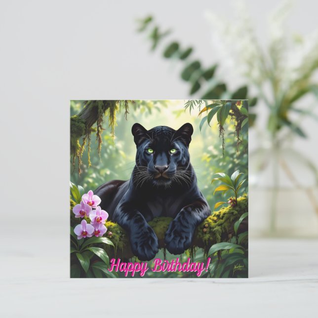 Pantera Negra na Selva (Em pé/Frente)