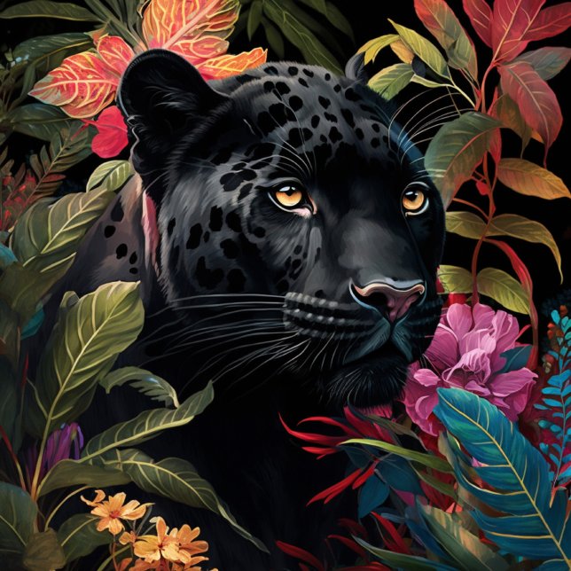 Panther Peeout Jungle Quebra-cabeça (Criador carregado)