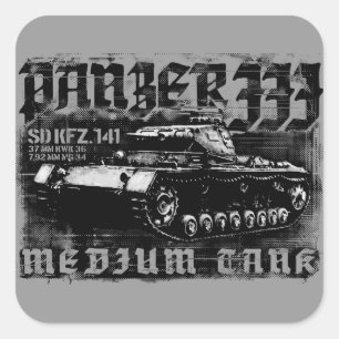 Panzer III Adesivos quadrados
