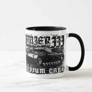 Panzer III caneca da campainha de 11 onças