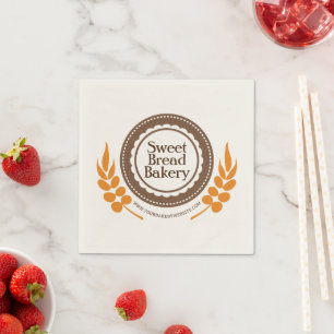 Pão - Bakery Borda de Trigo Guardanapos da Ame