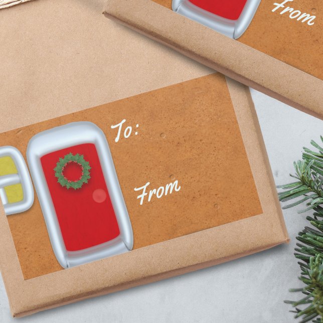 Pão de Gengibre Casa de Natal Etiqueta de presente (A gingerbread house inspired Christmas gift label - all you need to do is to put them on your gifts )