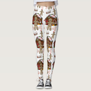 Pão de Gengibre de Leggings de Natal
