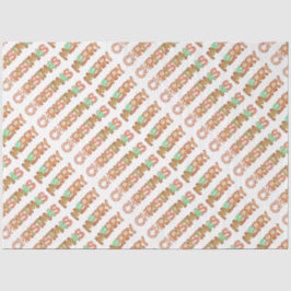 Pão de Gengibre Papel Tecido Feliz de Natal